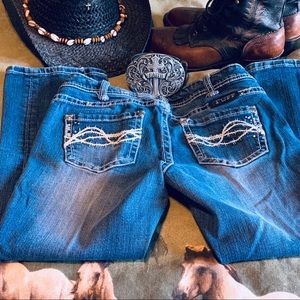 Cowgirl Tuff Capris Sz 25 DFMI, SPLASH,EEUC🔥🇺🇸